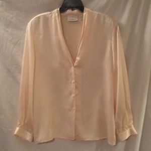 Cream Silk Blouse
